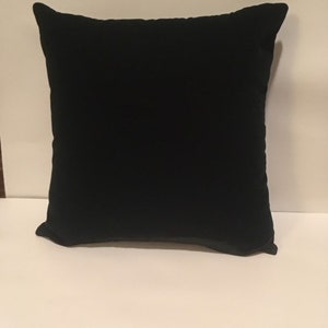 Hunter green velvet pillow cover, accent pillow, throw pillow, zipper closure, cushion cover, slip cover, custom sizes available.