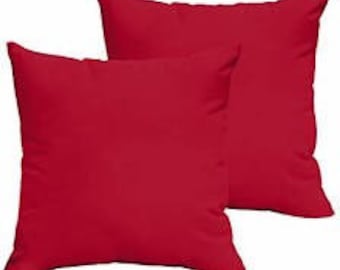 Funda de cojín Sunbrella Jockey roja, funda de cojín para exteriores, fundas de cojín, cojín decorativo. Funda. Fundas de cojín en caja. ¡Solo fundas!
