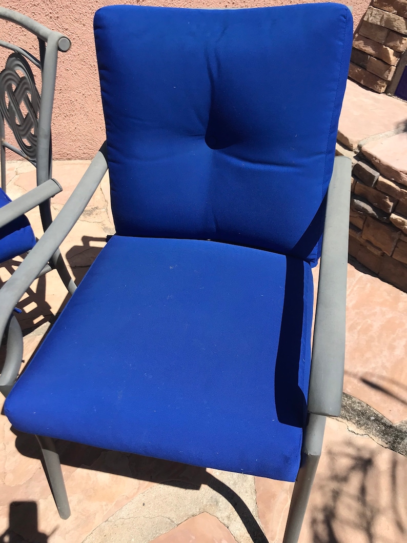 Sunbrella Pillow Cover.sunbrella Canvas True Blue. Outdoor or Etsy