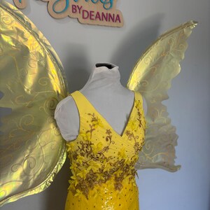 Queen Clarion Inspired Fairy Wings / Gold Fairy Wings / Large Fairy Wings Adult / Adult Fairy Wings / Fairy Queen Wings / Faerie Queen Wings image 8