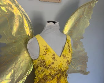 クイーンクラリオン風妖精の羽根 / ゴールド妖精の羽根 / 大人用大型