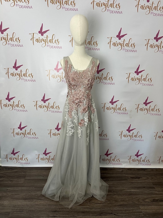 Grey and rose gold dress deals