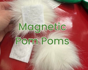 Magnetic Tinker Bell shoe puffs / Tinkerbell shoe pom poms / Tinkerbell Pom pom shoe clips / Tinker Bell puff balls / Tinker Bell shoes