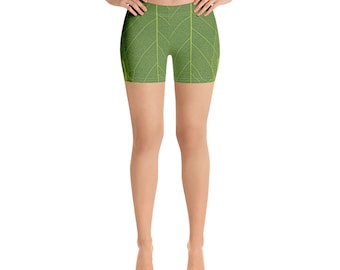 Tinker Bell Leaf Print Shorts / Tinkerbell undershorts / Leaf shorts / fairy shorts