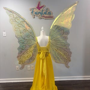 Queen Clarion Inspired Fairy Wings / Gold Fairy Wings / Large Fairy Wings Adult / Adult Fairy Wings / Fairy Queen Wings / Faerie Queen Wings image 3