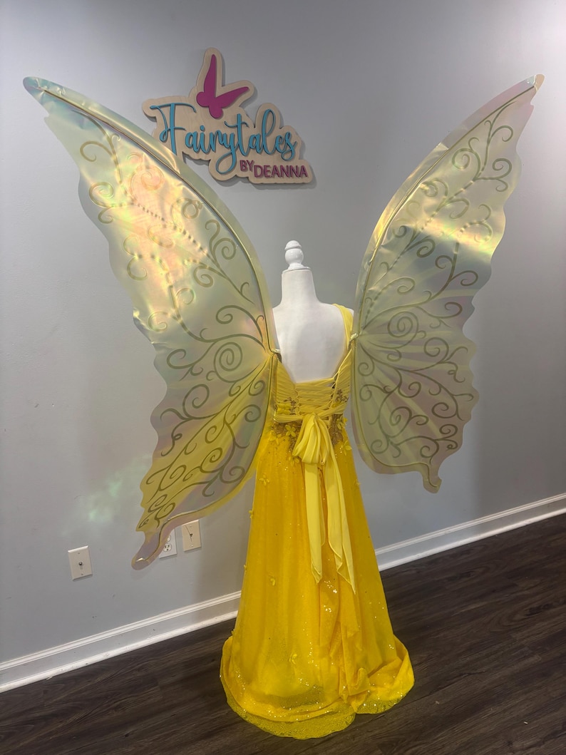 Queen Clarion Inspired Fairy Wings / Gold Fairy Wings / Large Fairy Wings Adult / Adult Fairy Wings / Fairy Queen Wings / Faerie Queen Wings image 4