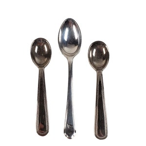 Vintage Silver Plate Sugar or Salt Cellar Spoons 2 Godingers 1 Walker & Hall