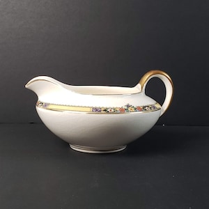 Vintage Noritake  Creamer National Ivory 10 Carat Gold Trim Made in Japan