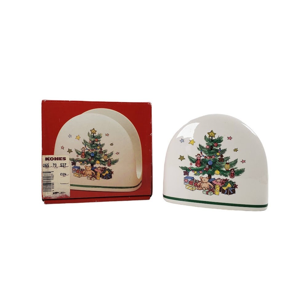 Nikko Christmastime Napkin Holder Christmas Tree Design Made