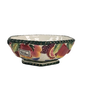 Sold at Auction: Fitz And Floyd Hand Painted Dragon Bowl