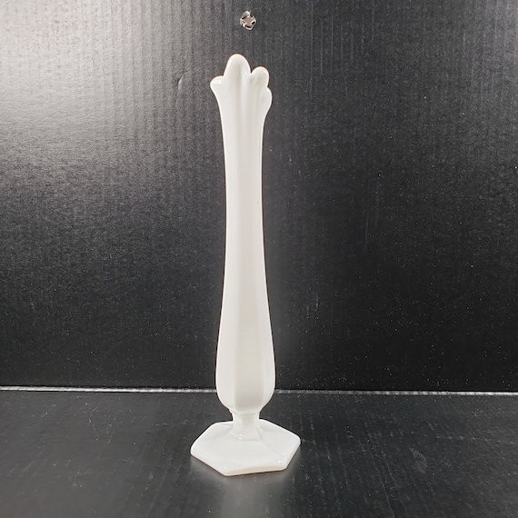 ヴィンテージ ウェストモアランド ミルクガラス スイング バッド 花瓶