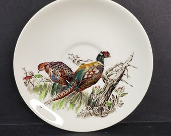Vintage Johnson Brothers Saucer Game Birds Collection Pheasant 5 3/4" Made in England
