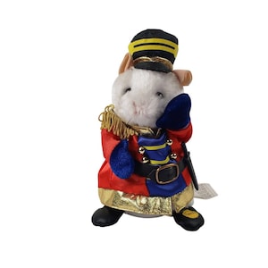 Vintage Gemmy Nutcracker Christmas Hamster Animated and Plays Music Watch Video