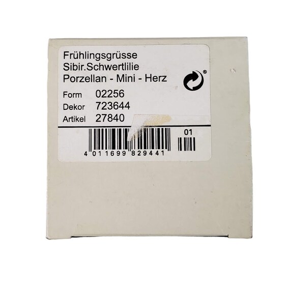 Hutschenreuther Mini Herzen Fruhlingsgrusse Porcelain Heart