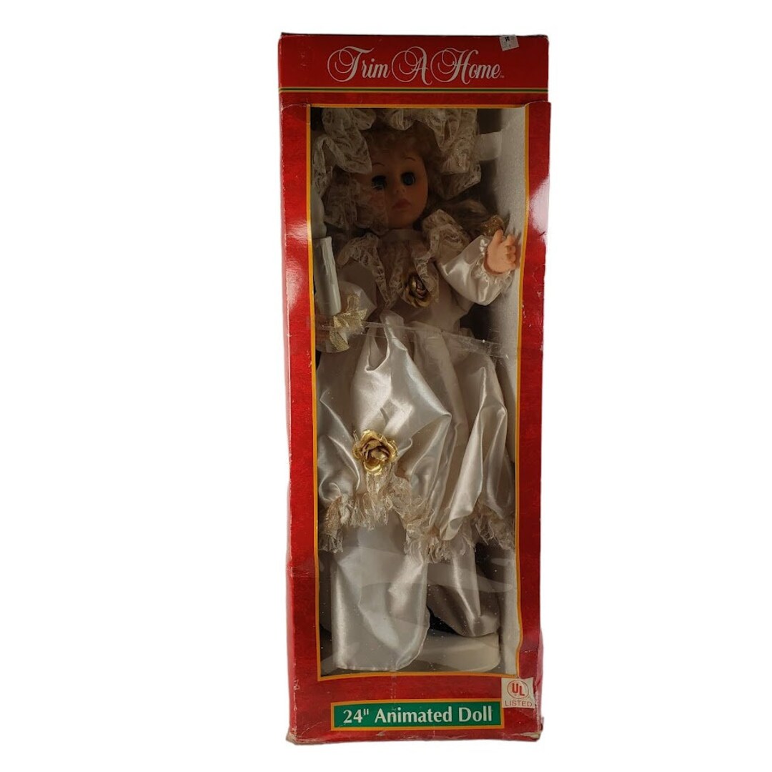 Trim A Home Animated Christmas Doll 24 Vintage Made for Etsy