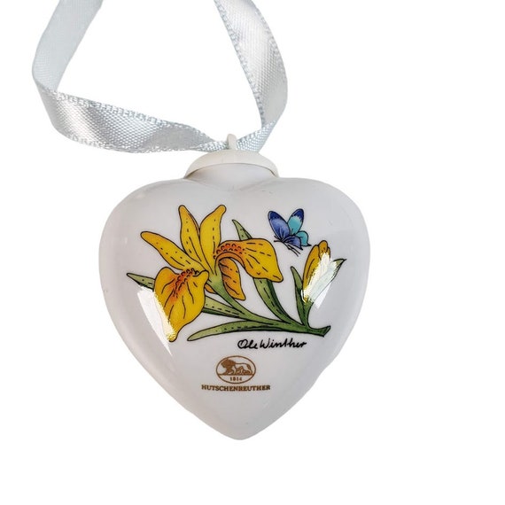 Hutschenreuther Mini Herzen Fruhlingsgrusse Porcelain Heart