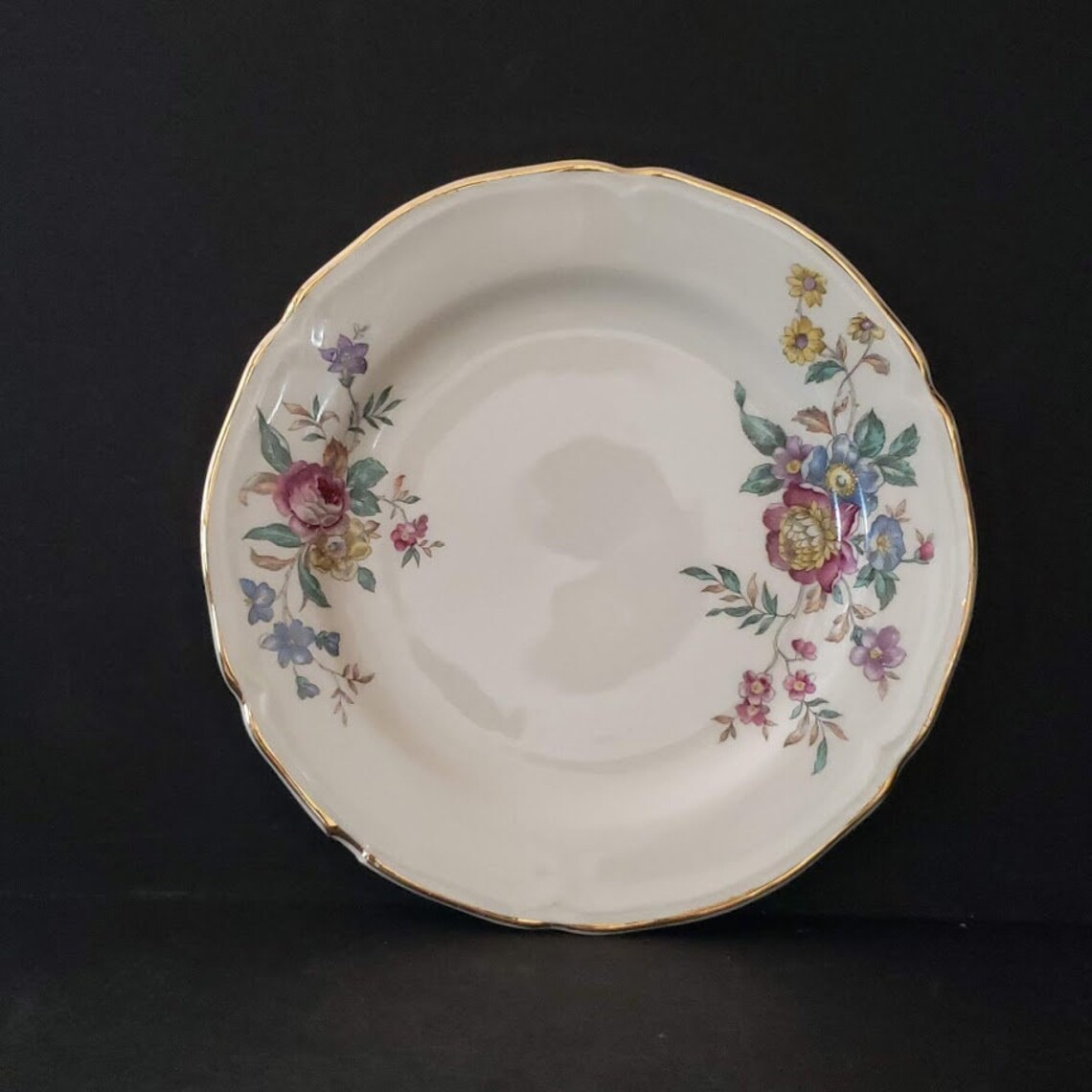 Vintage Edwin M Knowles China Co Semi Vitreous Bread Plate Etsy UK
