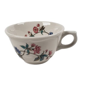 Vintage Syracuse China Tea Cup Restaurant Ware 100-1 Pink Flowers Made in USA