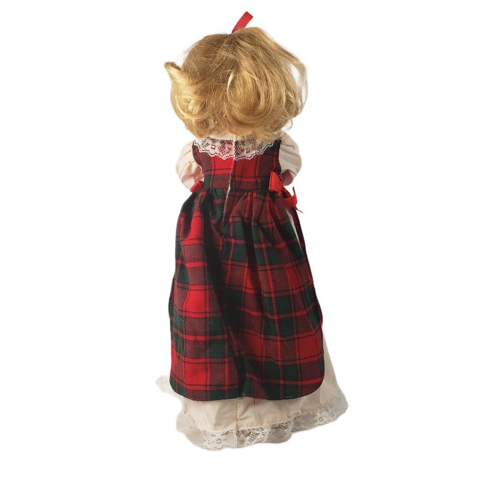Trim A Home Musical Illuminated Animated Christmas Doll Display
