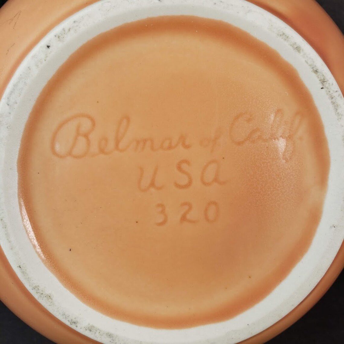 Vintage Belmar of California USA Pottery Covered Dish Peach Etsy