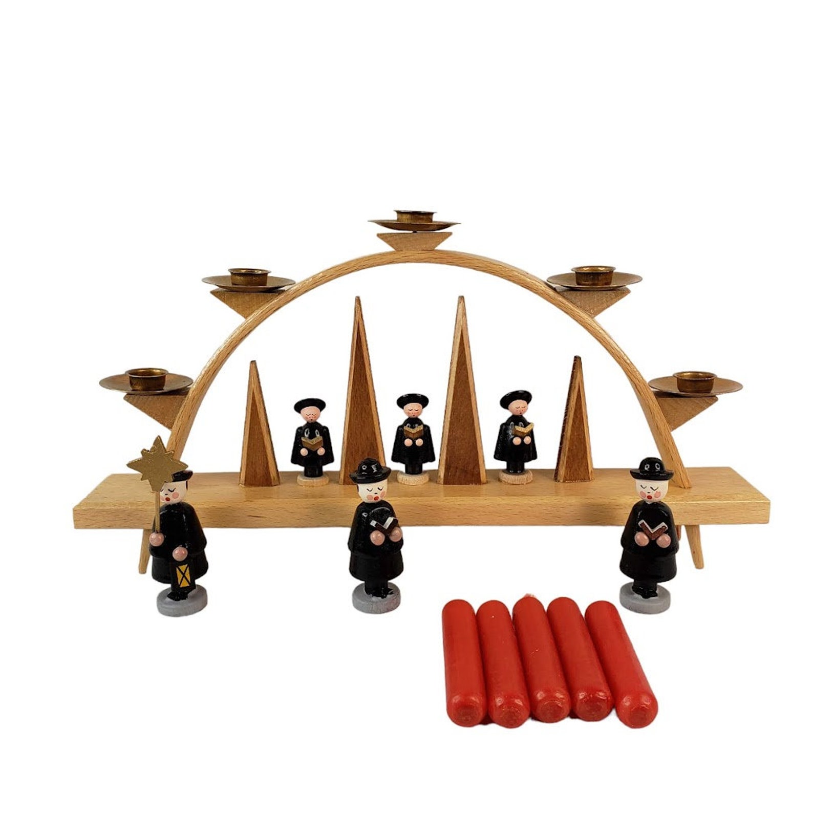 Schwibbogen, a German Christmas Light Arch from the Erzgebirge