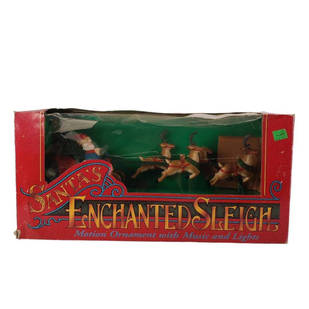 Vintage Animated Christmas Display Santa's Enchanted Etsy