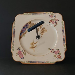 Art Deco Tidbit Tray Bakelite Handle Asian Pagoda Theme