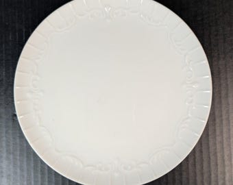 Sasaki Fine China, Wings Pattern, 8.25 Inch Salad Plate, White