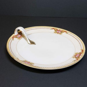 Vintage Nippon Lemon Dish Fine Porcelain Hand Painted Mid Century Made in Japan