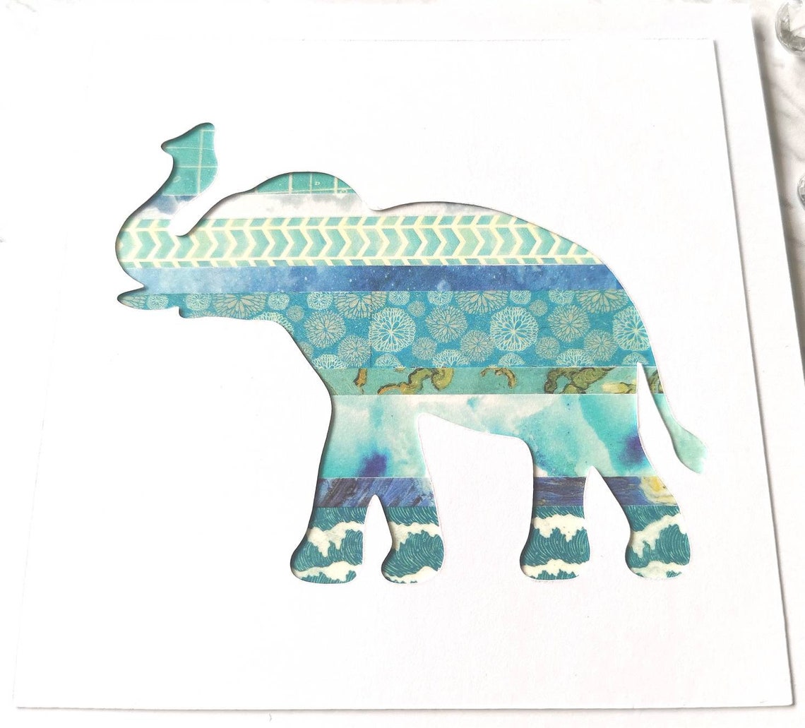 Elephant Greetings Card Greetings Card Blank Card Animal | Etsy