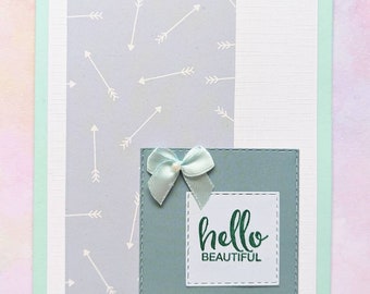 Someone Special Greetings Card, Birthday Card, Friendship Card, Flower Card, Card, Blank Card, Arrow Birthday Card, Hello Beautiful Card