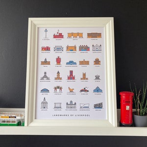 &quot;Liverback Wahrzeichen &quot;&quot;Icon Print&quot;&quot;.&quot;
