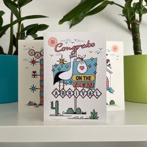 Carte de vœux Nouveau Bébé / Nouvel Arrivant