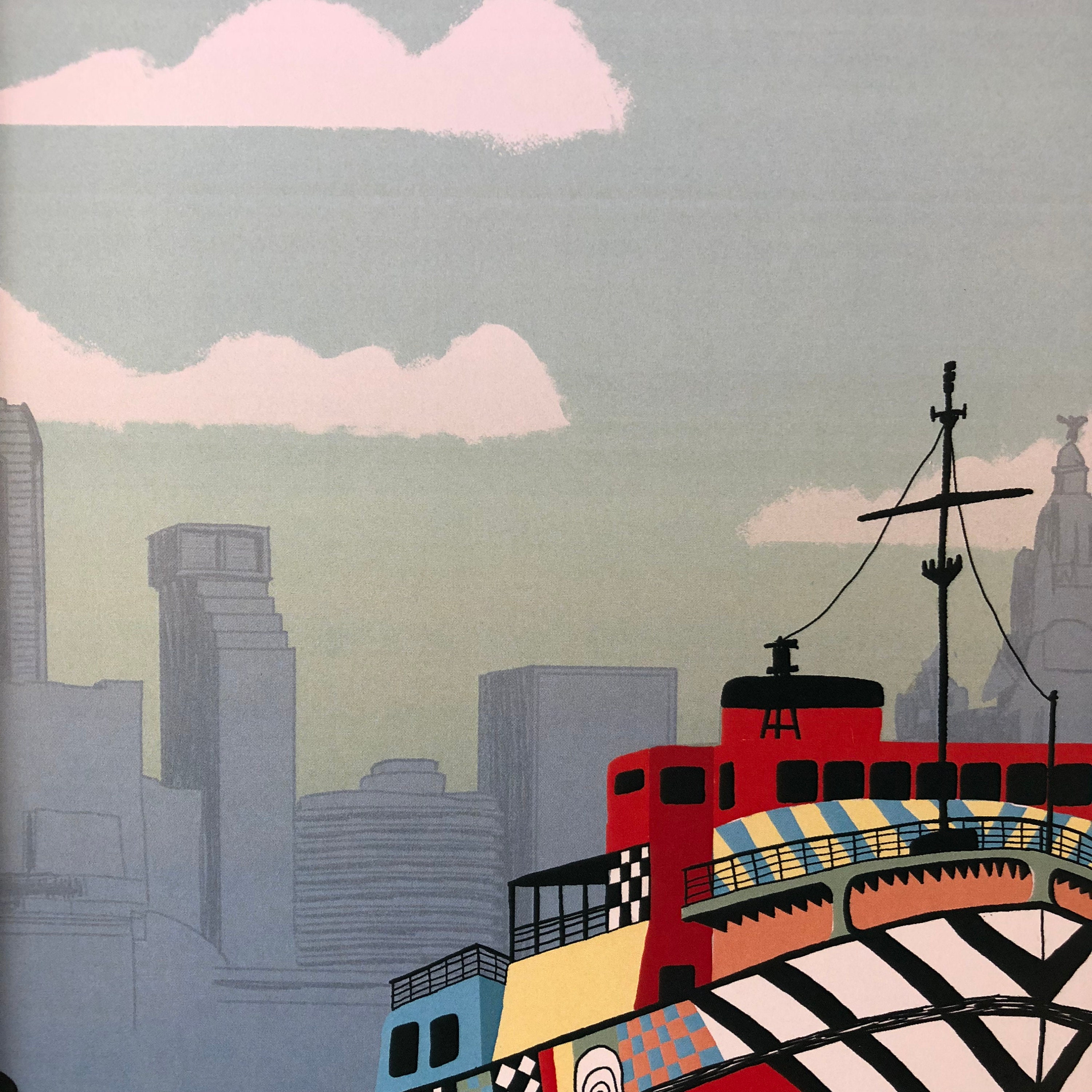 Liverpool Peter Blake Dazzle Ship Mersey Ferry A4 Giclee Print Etsy