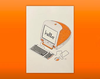 I Mac 'YUM' レアなポスター復刻版: クラシックな Apple 広告、Mac の