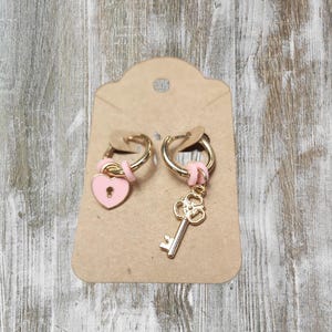 Lock and Key Earrings