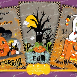 HALLOWEEN Digital Collage, Printable Sheet, Halloween Instant Download ...