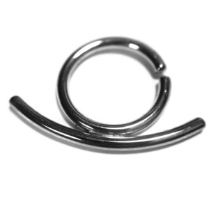 Simple Bar Septum Ring ~ Statement Septum Ring ~ Nickel-Free Solid Sterling Silver ~ Tribal Piercing Body Jewelry