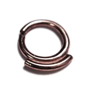 Solid 14 Karat Rose Gold Septum Ring - Helix - Nostril - Rook - Tragus - Daith - Conch -