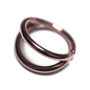 Rose Double Layered Piercing Ring - Septum - Nostril - Helix - Eyebrow - Daith - Tragus - Conch - Rook - 2 in 1 Body Jewelry