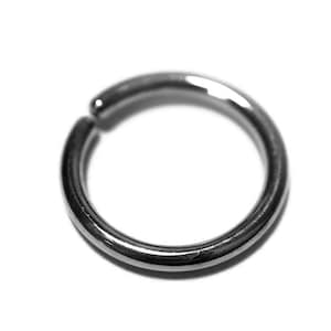 Simple Nose Hoop - Plain Seamring - Nickel Free Sterling Silver - Septum Nostril Rook Diath Helix Tragus Piercing ~ Seam Ring