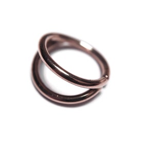 Rose Gold Double Layered Nose Hoop Double Nostril Piercing - Etsy