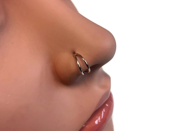 3 Pack 14k Gold Filled and 925 Silver Fake Nose Rings