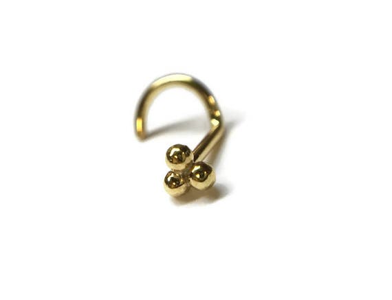 Tri bead nose sale stud
