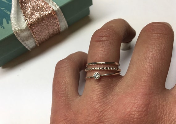 Simple Sparkling Band Ring