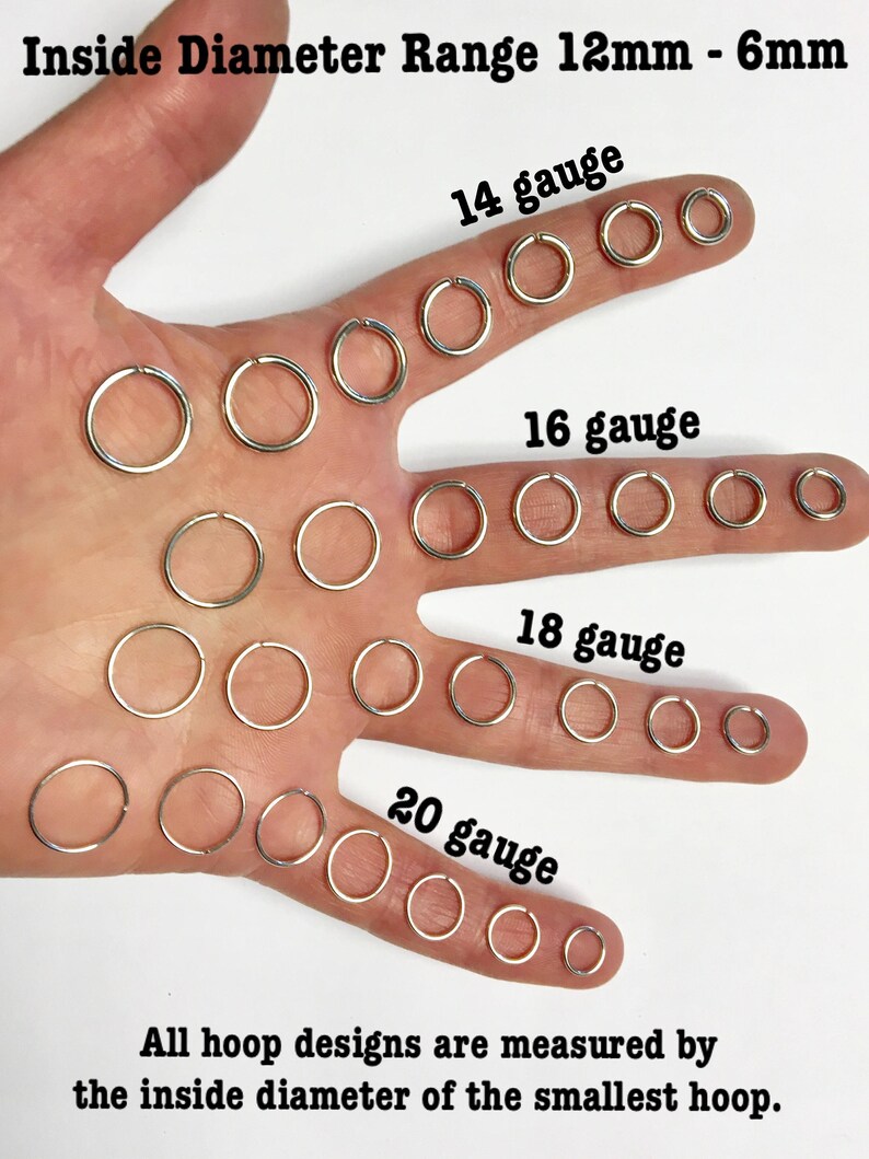 Solid 14 Karat Rose Gold Quadruple Straight Stacked Septum Ring
