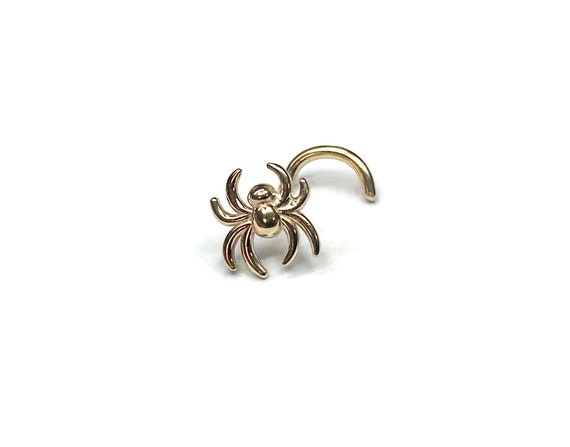 14K イエロー スパイダー ノーズ スタッド ~ ソリッド イエロー 