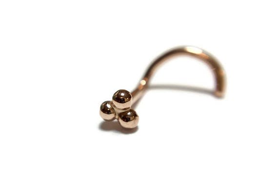 Tri bead nose sale stud