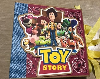 Toy Story Themed Mini Scrapbook Album Complete Just add Pics