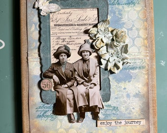Enjoy the Journey Friends Mixed Media Canvas